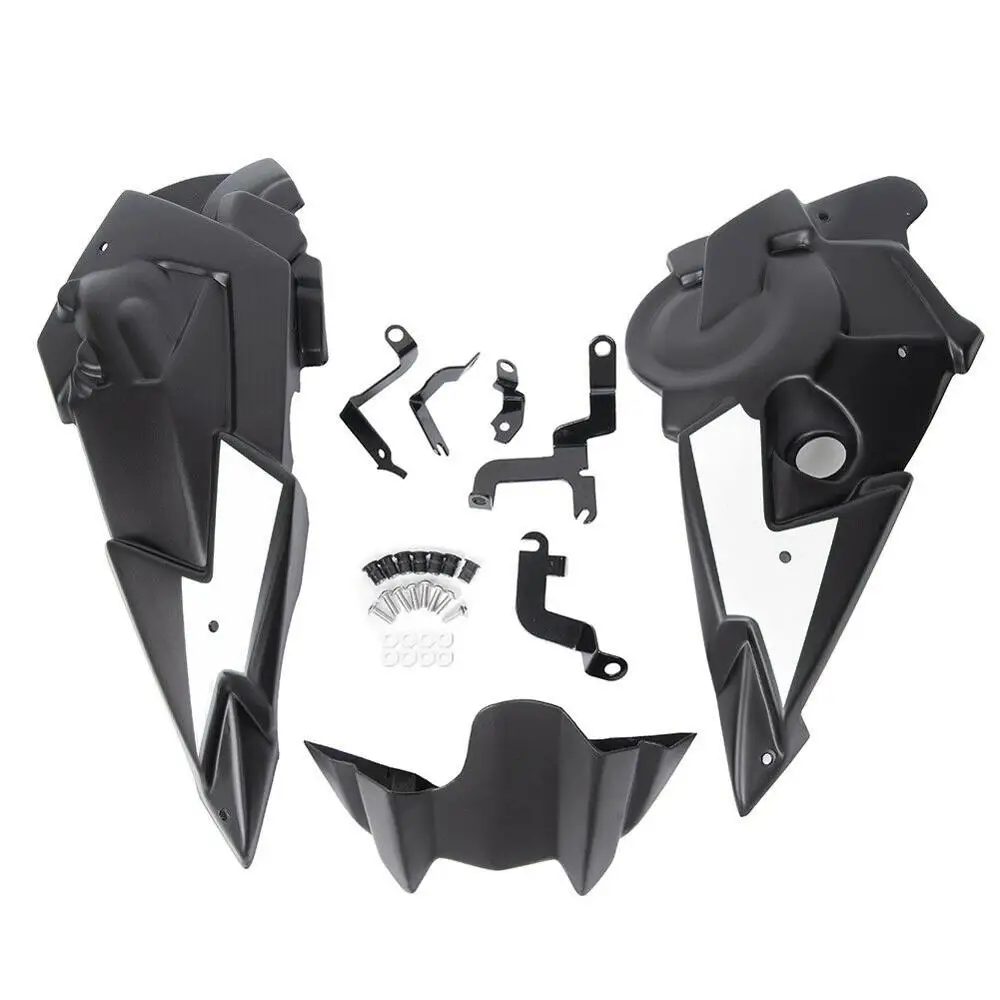 White ABS Bellypan двигателя обтекатель спойлера с Монтажный комплект для Yamaha FZ-07 MT-07 FZ07 MT07 MT FZ 07 - Цвет: White
