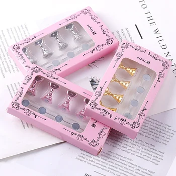 

1Set False Nail Tips Practice Training Display Magnetic Chess board Exercise Stand Acrylic Crystal Nail Art Holder Manicure Tool
