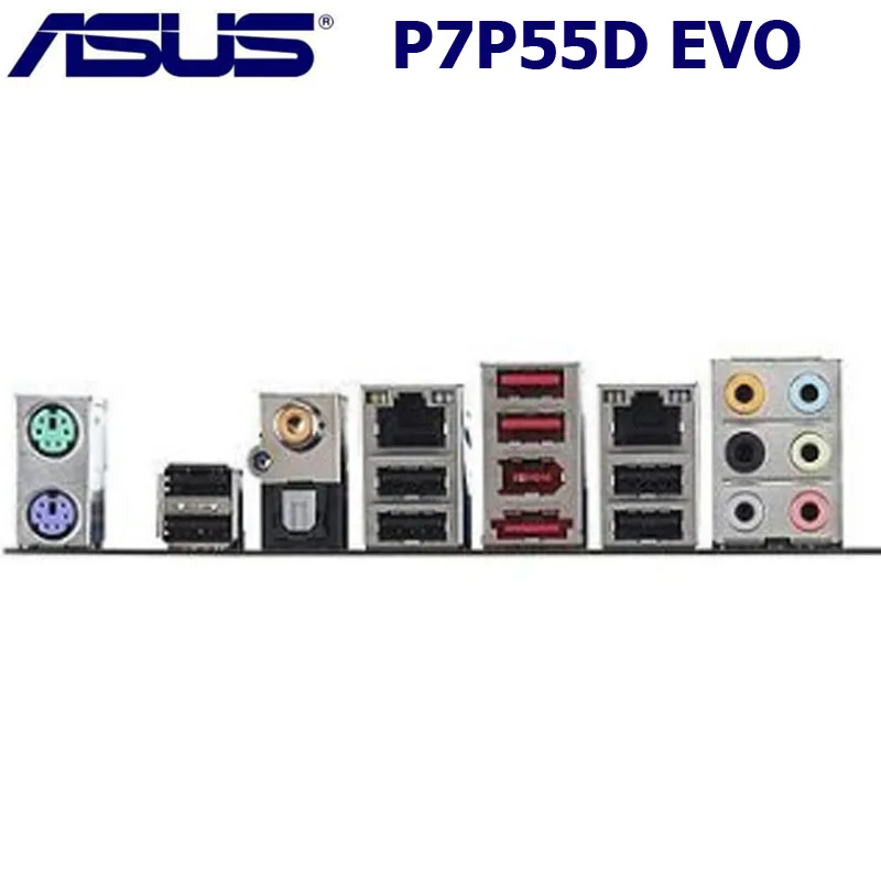 Материнская плата ASUS P7P55D EVO LGA 1156 DDR3 16 Гб процессор Core i7/Core i5 Intel P55 USB2.0 оригинальная настольная плата P7P55D EVO