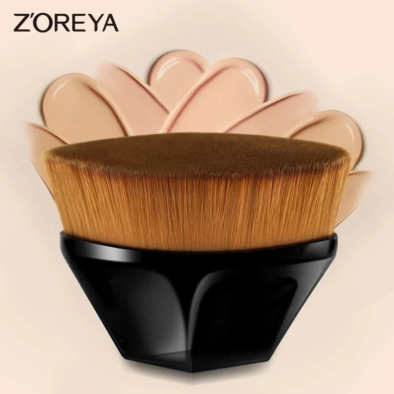 Zoreya Makeup Brushes Tools Foundation Brush Bb Cream Loose Powder Flat