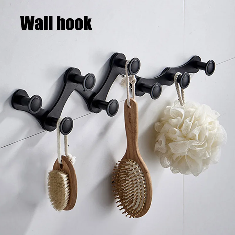 

Expandable Towel Rail Hooks Hanger Adjustable Aluminum Wall Mounted Rack VJ-Drop