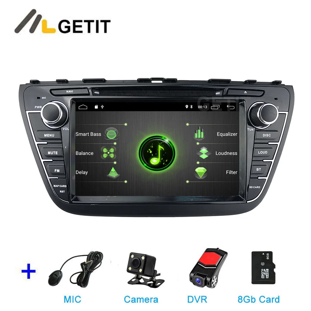 DSP 64G PX6 Android 9,0 Автомобильный DVD стерео Мультимедиа Радио gps для Suzuki SX4 S Cross - Цвет: DSP 2G CAM DVR SD