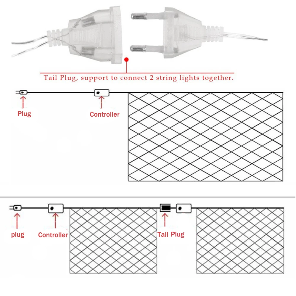 Светодиодный чистая светильник строка 1,5x1,5/3x2/6x 4M светодиодный сетки светильник в виде рыбной сети светодиодный гирлянды на окне светодиодный гирлянды для сада новогоднее; рождественское