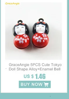 10 шт смешная зеленая лягушка стиль Шарм Jingle Bell Подвески ожерелье, ювелирные аксессуары Свадебные Рождественские подарки для влюбленных 18*17*14 мм