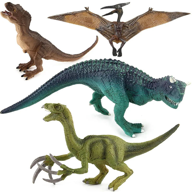 

Foreign Trade English Details Dinosaur World Garage Kit Model Toy Pterosaur Cattle Dragon sickle long Sablon Cubs