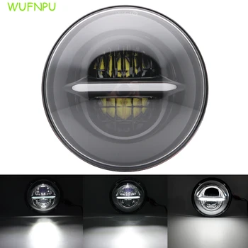 

7inch round LED headlight H4 whiteDRL high / low beam motorcycle headlight