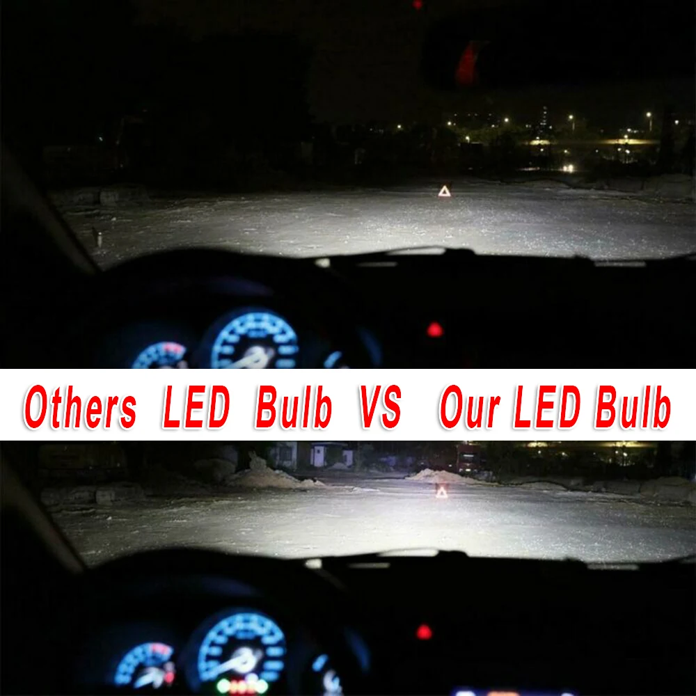 2 предмета в комплекте для автомобиля H7 светодиодный светильник 6000K 55W 8000LM Авто