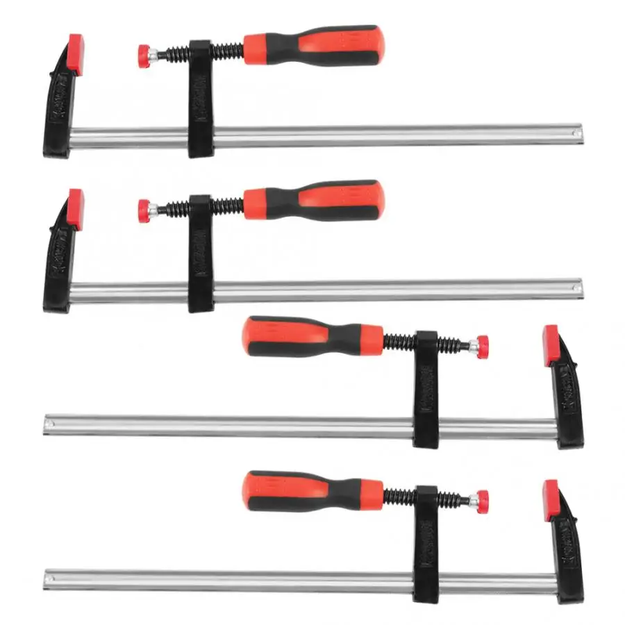 

4Pcs Heavy Duty F Clamps Woodworking Bar Clips Quick Slide DIY Hand Tool Kit 50*300mm High Quality Woodworking Clip