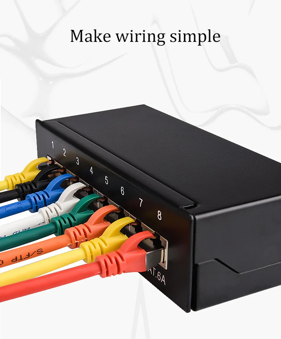 de rede rj45 cat6 cat6a 8 12-port