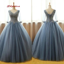 Бальное платье с длинным рукавом для бала, платье для выпускного вечера, дебютантка, 16 милых платьев vestidos de 15 anos