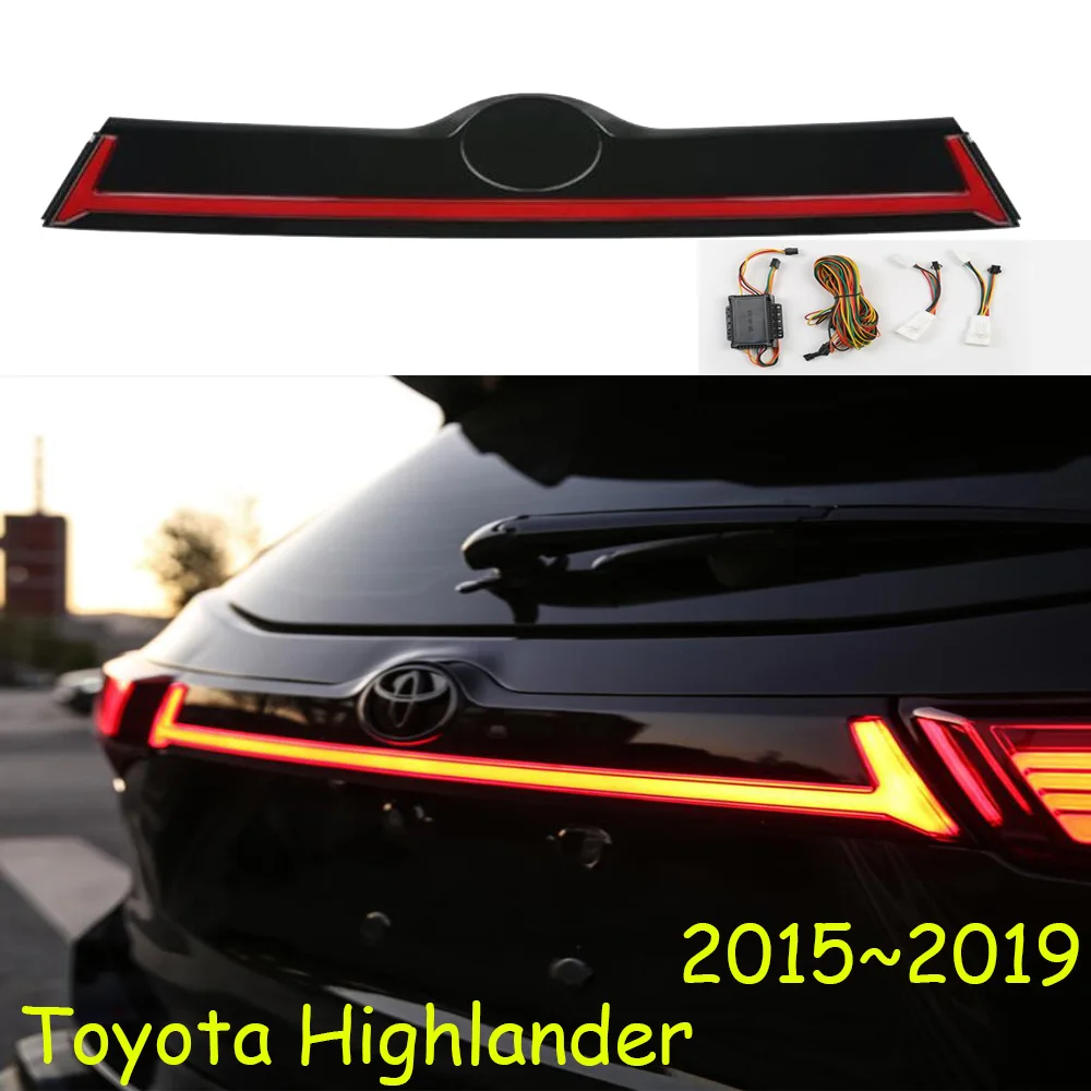 Kluger Dynamic car bumper tail light for Highlander taillight LED accessories Taillamp highlander rear fog | Автомобили и