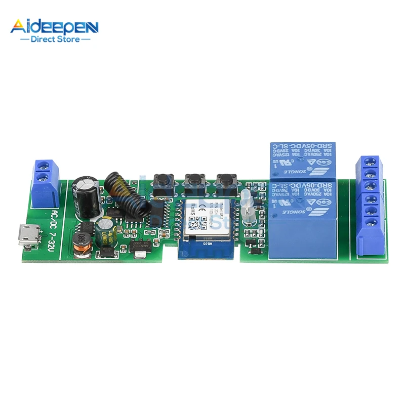 WiFi-Enabled Smart Home Relay Switch with App Control and Remote Access