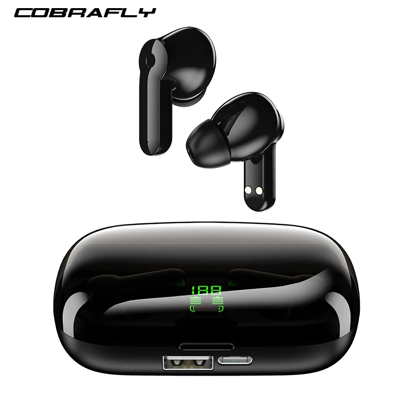 

COBRAFLY TWS Headphones With 2200mAh Power Bank Wireless Bluetooth Earphones IPX7 Waterproof Earbuds Sports Music Headset
