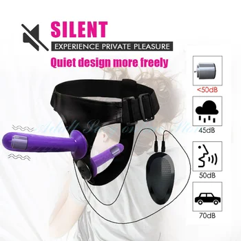 Double Penis Realistic Dildos Strapon Ultra Elastic Harness Belt Strap On Big Dildo Vibrator Adult Sex Toys For Woman Lesbian 2