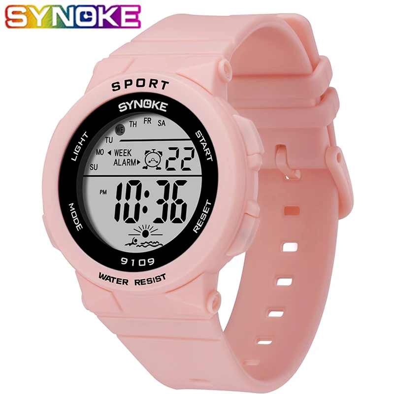 Bild von SYNOK Fashion Kids Watches 5Bar Waterproof Children Boy Students Digital LED Alarm Date Casual Sports Wrist Watch relógio