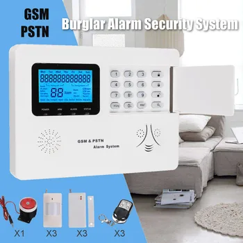 

Infrared Motion Sensor Home Burglar Alarm System Kit GSM PSTN Door Security Remote Control With Anti-theft Motion Detector Set