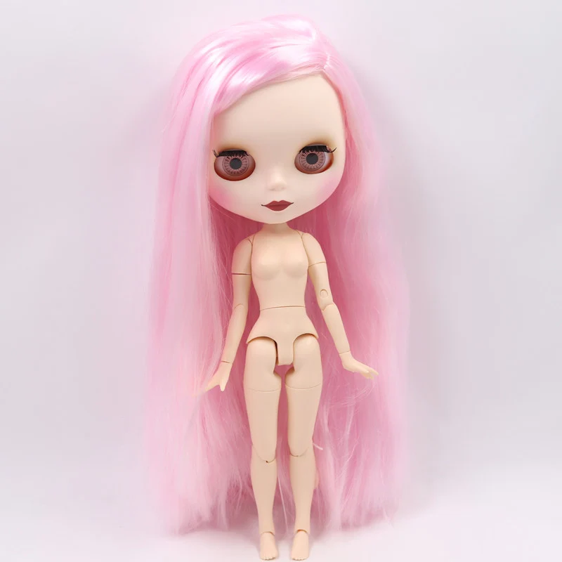 ICY Nude Blyth кукла на заказ № BL1017 розовые волосы белого цвета кожи 1/6 bjd, pullip, licca, jerryberry - Цвет: B nude doll