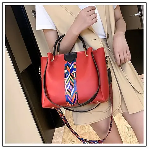 

Bag Women's 2019 New Style Korean-style Broadband Shoulder Different Size Bags Handbag Large Capacity Shoulder Bag Bag