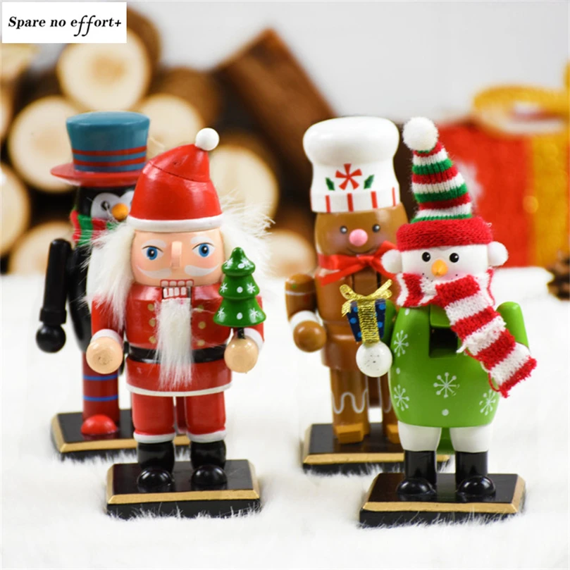 Kid Christmas gift Figurine nutcracker Christmas Decorations for Home christmas crafts New Year Decoration adornos de navidad