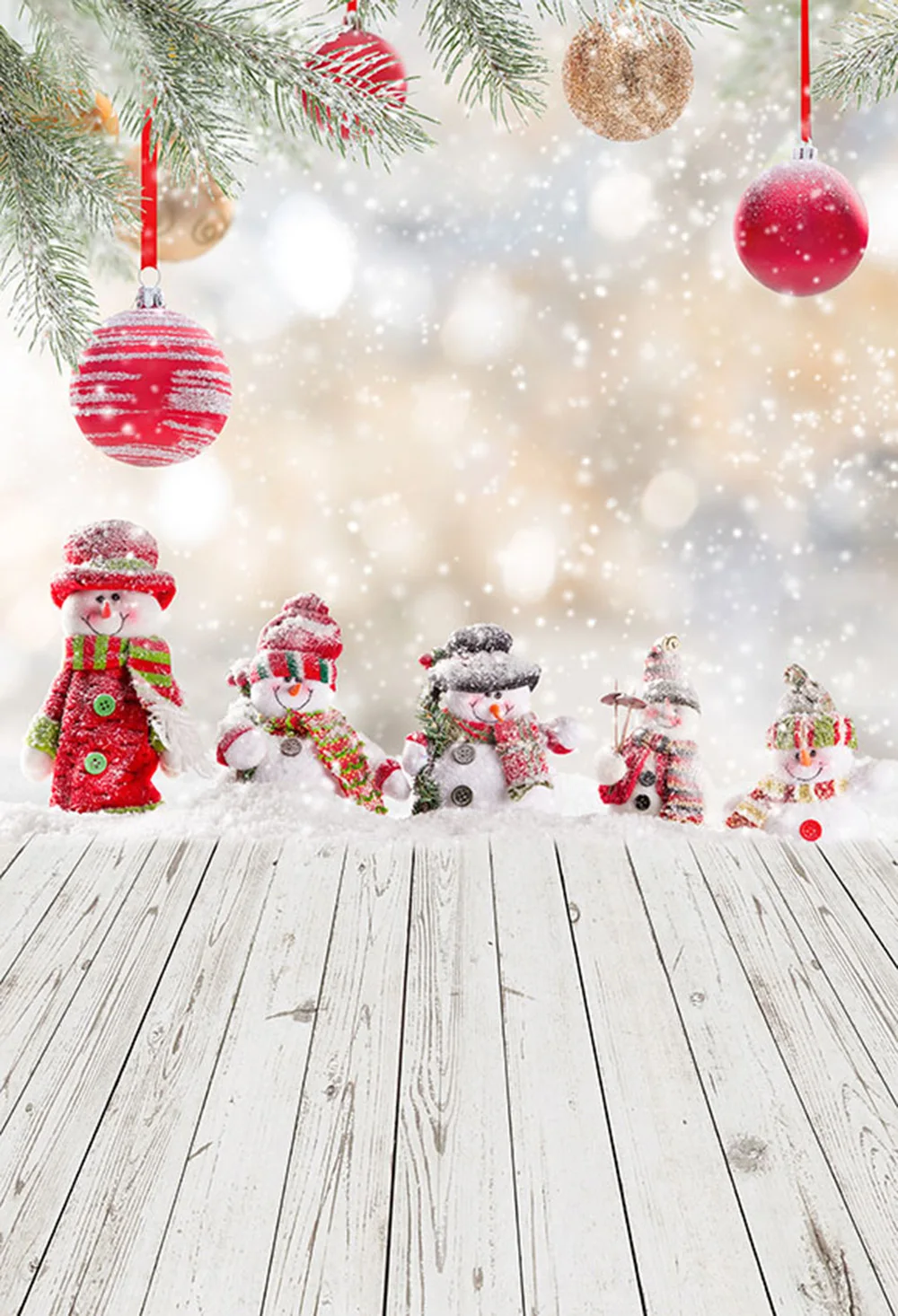 Фон для фотосъемки с изображением зимнего снега; фон для рождественской фотосъемки; реквизит для фотосъемки; виниловый тканевый фон с изображением дерева для детей - Цвет: Сиренево-синего цвета
