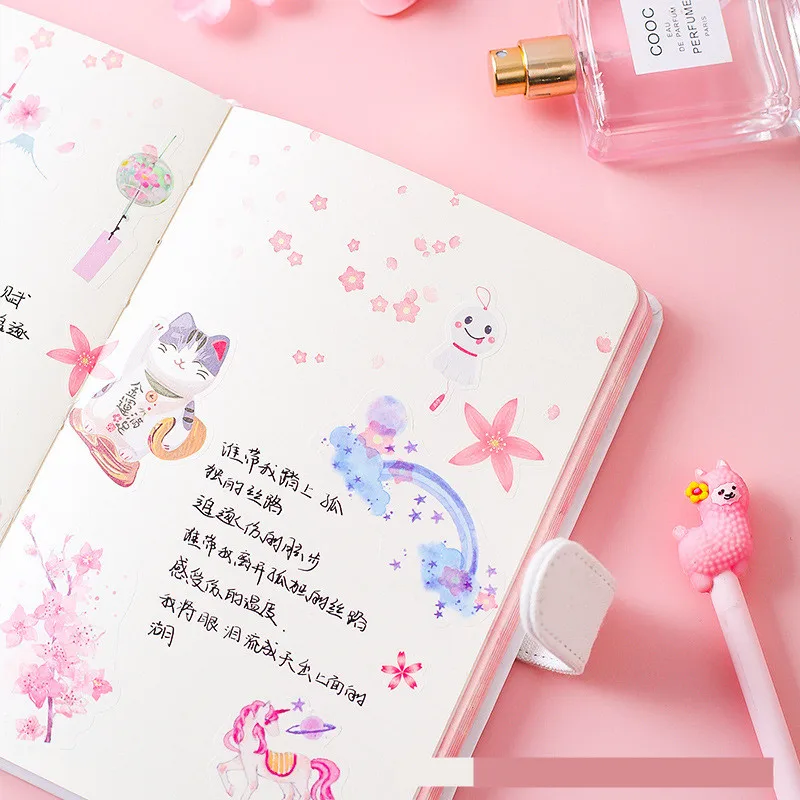 Kawaii Journal A5 блокнот с розовым оленем сетка пустой рисунок в горошек ежедневный