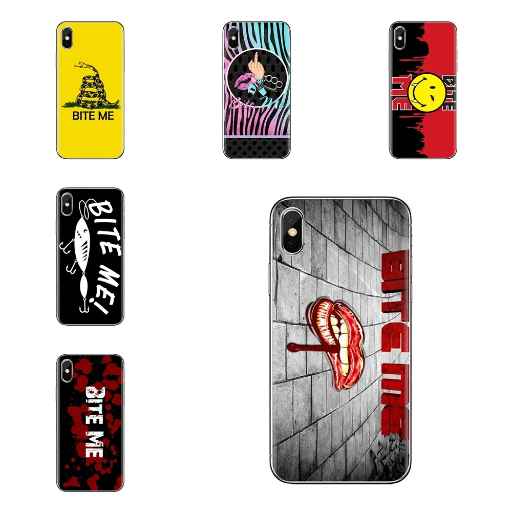 Bite Me Butt Ass Car Bumper Sticker For Huawei G7 G8 P7 P8 P9 P10 P20 P30 Lite Mini Pro P Smart Plus 2017 2018 2019 TPU Bag Case |
