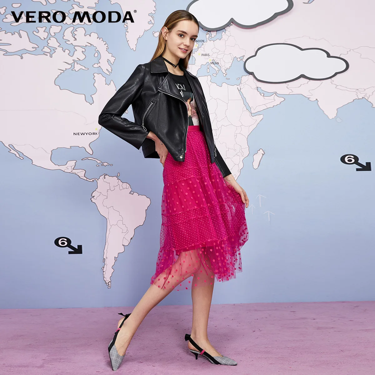 astounding  Vero Moda Women's Artificial Leather Motorcycle Jacket  319317516