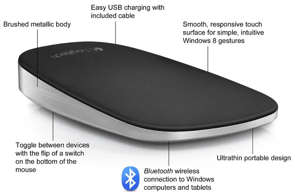 Производитель отремонтирован: ультра-тонкая сенсорная Поддержка мыши bluetooth-соединение подходит ультрабук