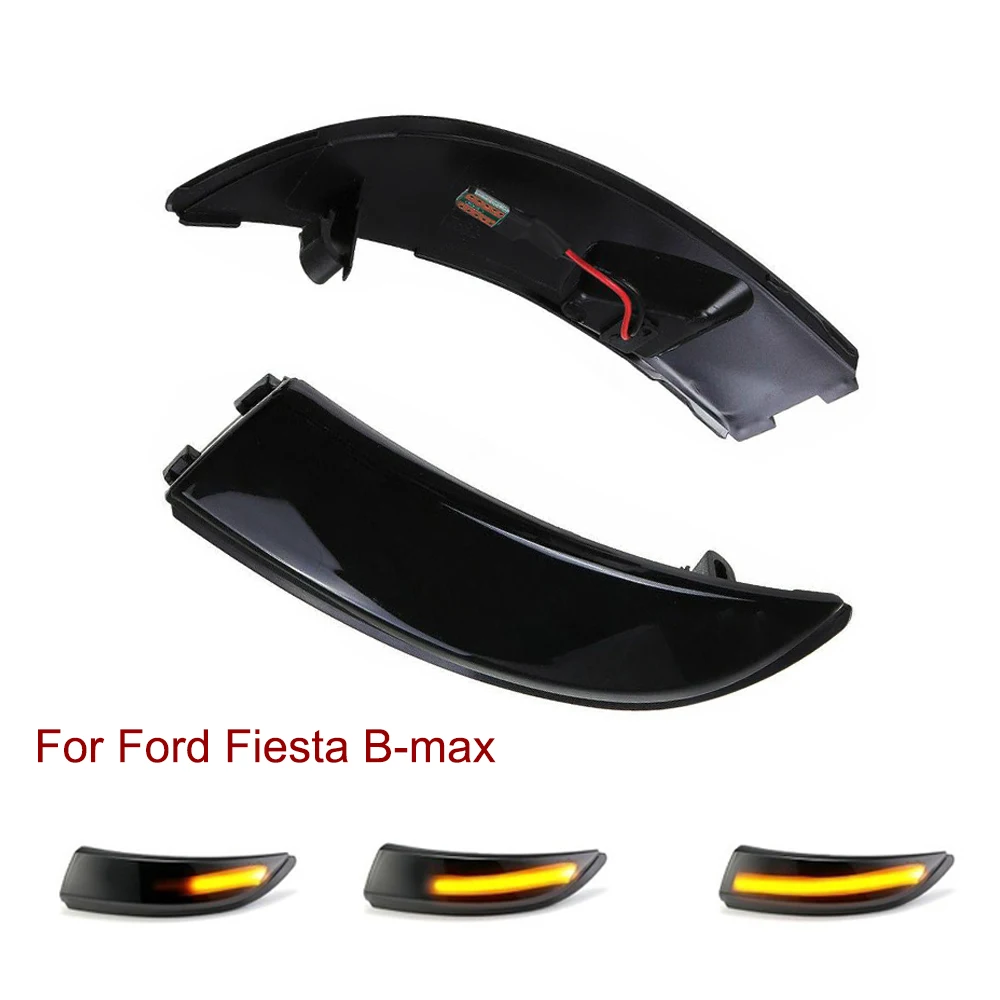

For Ford Focus 2 MK3 Mondeo MK4 Fiesta B-max Kuga LED Dynamic Turn Signal Blinker Sequential Side Mirror Indicator Light