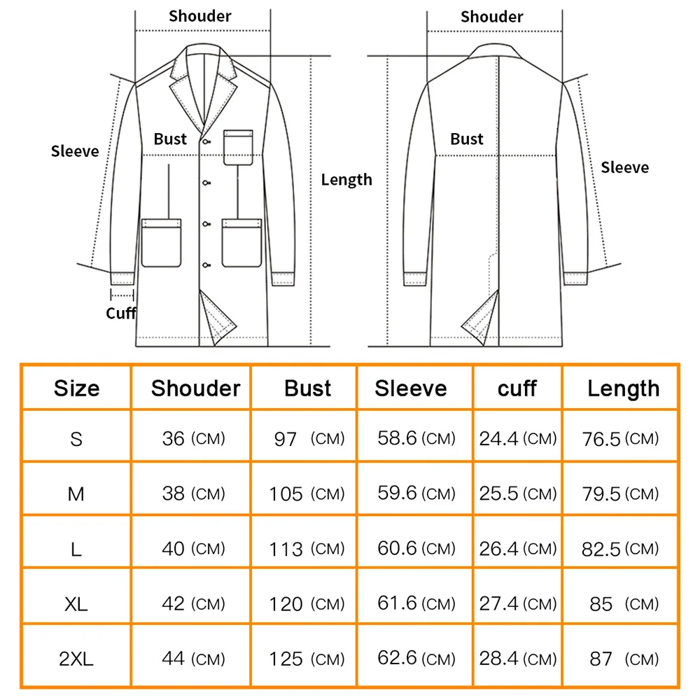 Doctor Workwear Medical Clothes Long Sleeved Lab Coat Women High Quality White Coat Pet Grooming Institution Scrubs Women Coats