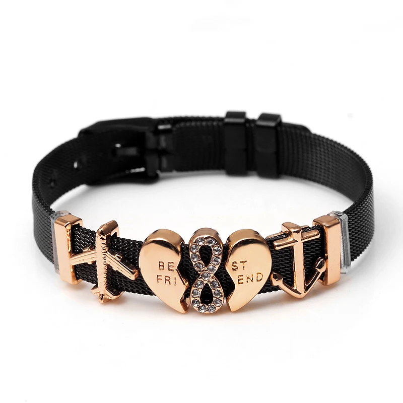 SEIALOY нержавеющая сталь сетки бренды браслеты для женщин мужчин Европа Шарм серебро Lucky часы цепочка браслет на запястье ювелирные изделия подарок - Окраска металла: HD002-1