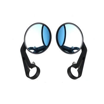 

7/8 Inch Round Motorcycle Rear View Mirrors Motorbike Handle Bar End Rear View Mirrors Black Cafe Racer Mirror Motorcycle Access