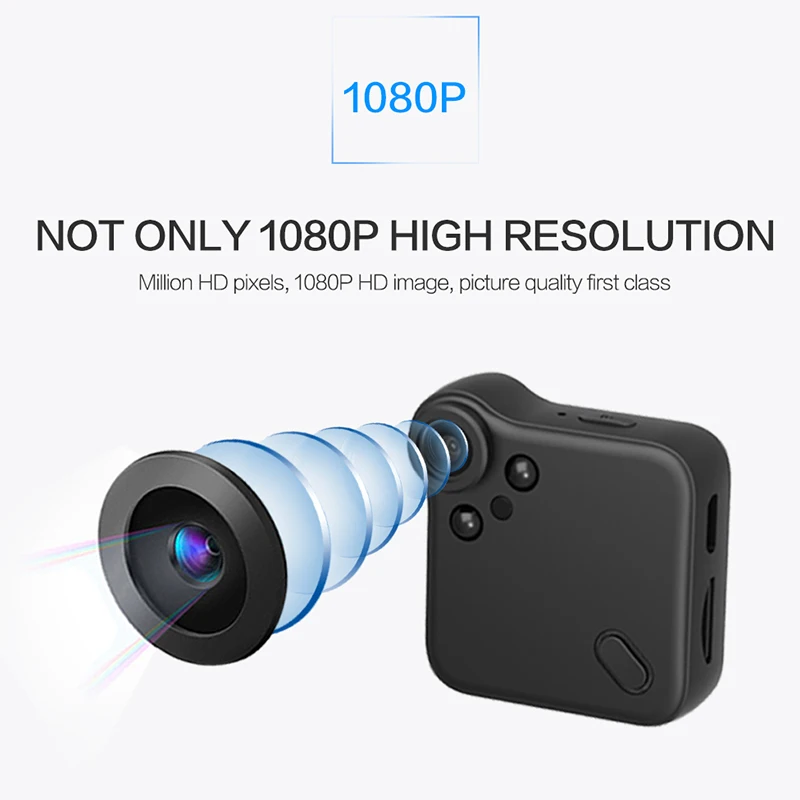 1080P HD мини-камера WiFi IP мини-камера с датчиком движения ночного видения, портативная видеокамера безопасности, микро-камера, угол 150 градусов