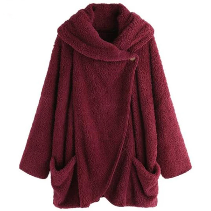 wine red Верхняя одежда и куртки женские бархатные куртки зима-осень пальто женское пальто с отложным воротником Верхняя одежда для женщин s casaco - Цвет: wine red