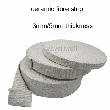 

3mm 5mm Ceramic fibre strip cloth Ceramic Fiber Tape thermal belt Fire retardant tape glass fiber tape Aluminum silicate band