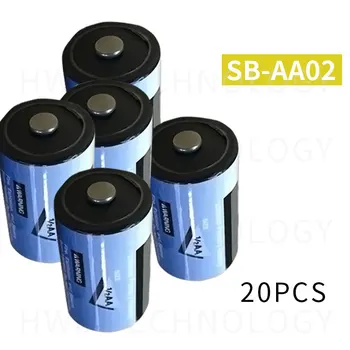 

20X HOT NEW Tekcell SB-AA02 3.6V 1/2AA LS14250 ER14250 PLC lithium battery / SB-AA02 backup battery Free Shipping