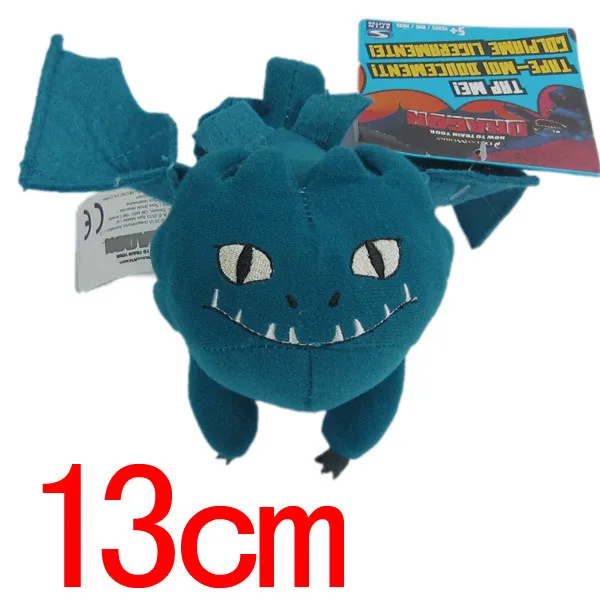 13cm 15 см/18 см мини-фильм Как приручить дракона ночной яростью Беззубик Девушки Мягкие плюшевые игрушки для детей подарок на Рождество - Цвет: 13cm