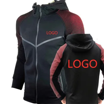 

2019 Men Brand Car Logos Custom made Spring Casual Muscle workout Hoodies Sweatshirts Man's Jacket Punk Zipper Male Racing suits