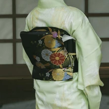 Ручной работы в японском стиле оригинальные аксессуары для кимоно цветочный принт поясной ремень