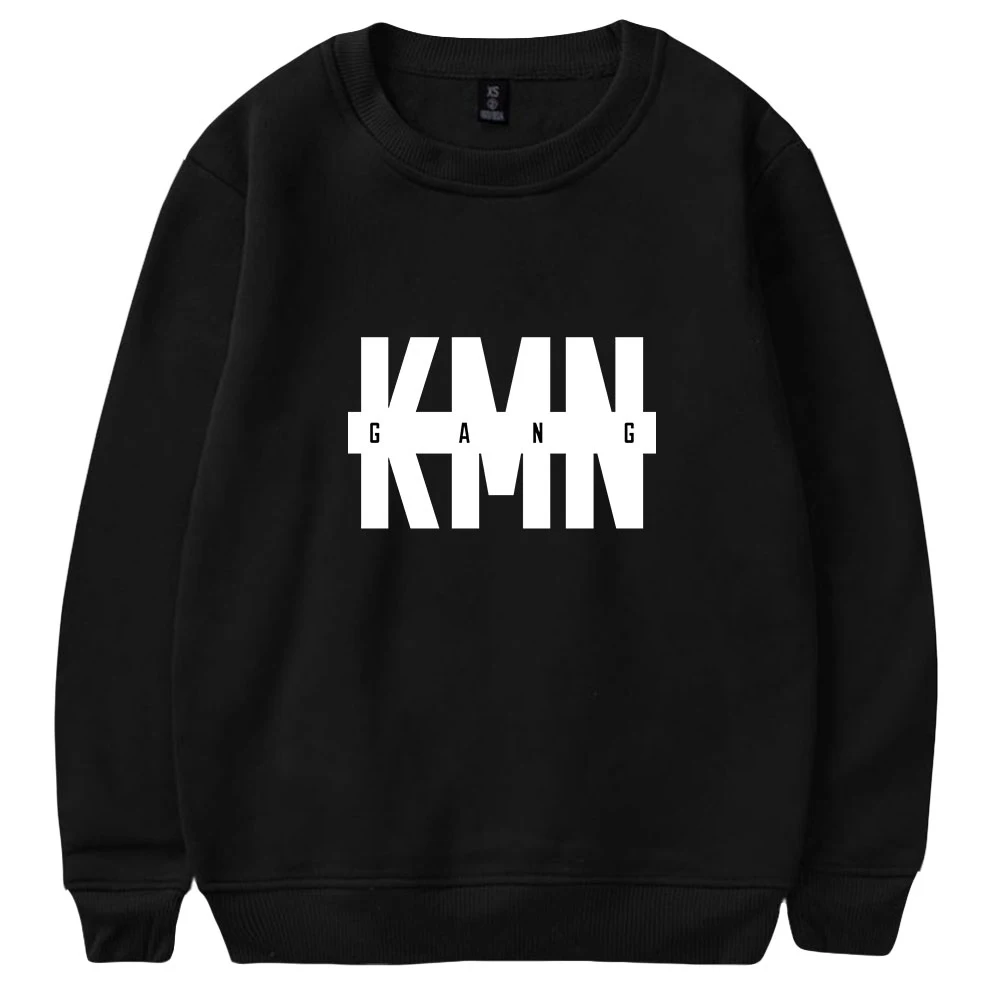 WAWNI KMN Gang кофты унисекс с круглым вырезом Свободная Толстовка пуловер свободного