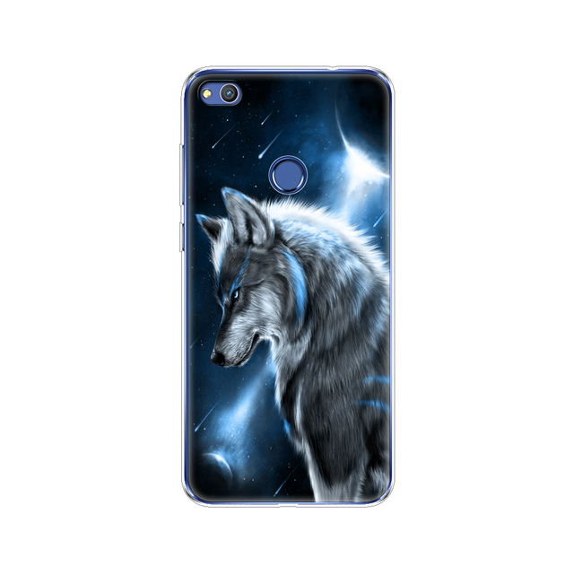 phone case for huawei honor 8 lite soft tpu silicon back cover 360 full for honor 8 liteprotective printing clear coque