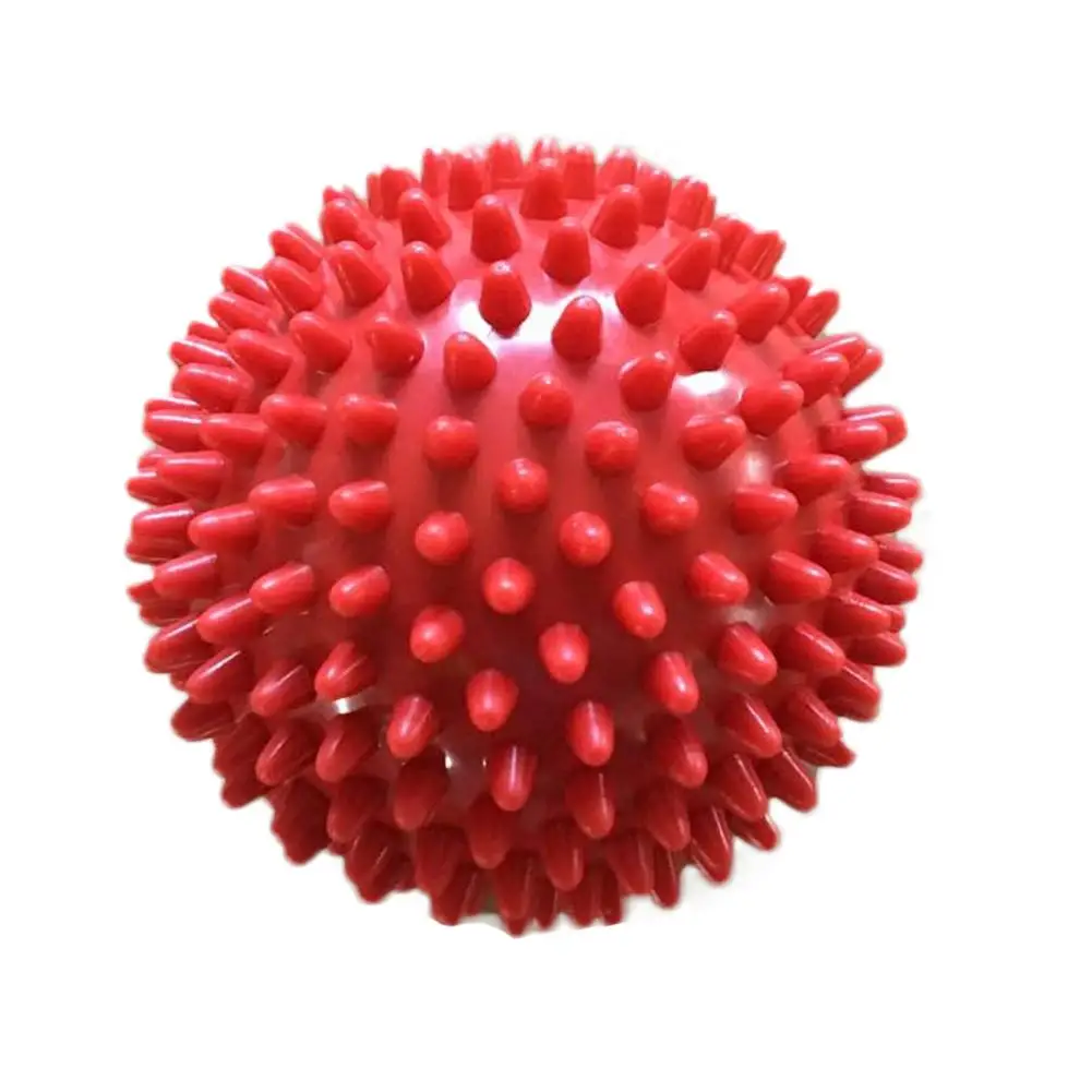 75 мм мяч Лакросса фитнес-мяч для массажа TPE резиновые хоккейные точки триггера Релаксация самостоятельно массажный шар для йоги тренировочная фасция - Цвет: Красный