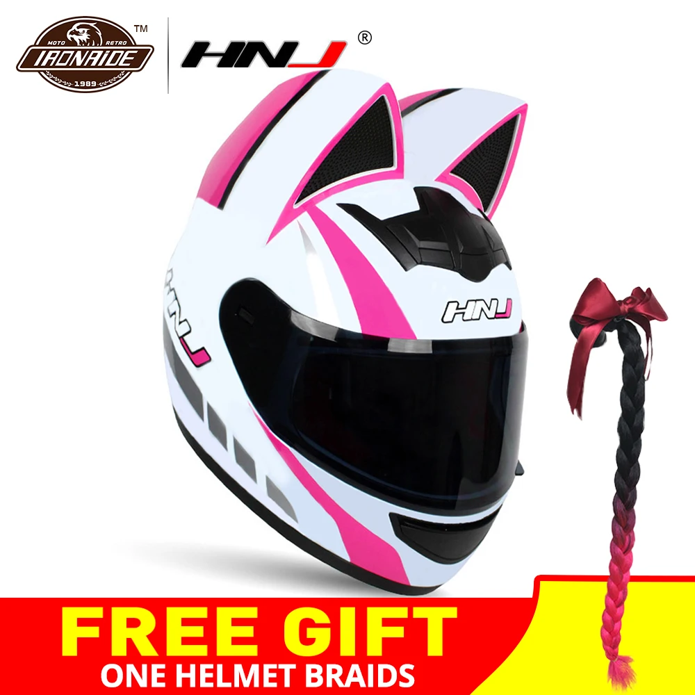 HNJ Men Women Motorcycle Helmet Full Face Casco Moto Motocross Helmet Cascos Para Moto Motorbike Riding Helmet 6 Colour