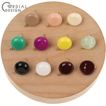 

Cordial Design 14*18MM 100Pcs Resin Earrings Stud/Hand Made/Jewelry Accessories/DIY Earring Making/Jewelry Findings & Components