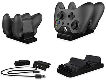 

DOBE Xbox One wireless Controller Charger Stand, Dual Charging Station for Xbox One/One S/One X (Black)