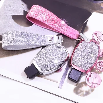 

For Mercedes Benz Key Fob Case chain Key Shell Key Case Cover Compatible with Mercedes Benz C E S M CLS CLK G Class Keyless