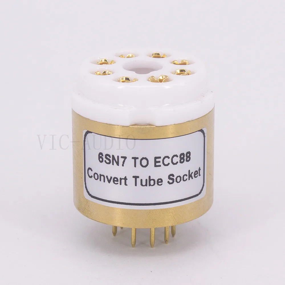 1 шт. 6SN7 в E88CC ECC88 6922 6DJ8 электронная трубка звуковая вакуумная адаптер розетка