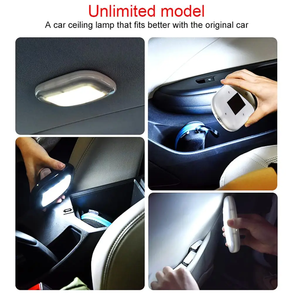 New 10 LEDs Car Interior Reading Light, Rechargable Push Light, Stick On Anywhere LED Night Light, Tail Box Lights Wholesale CSV
