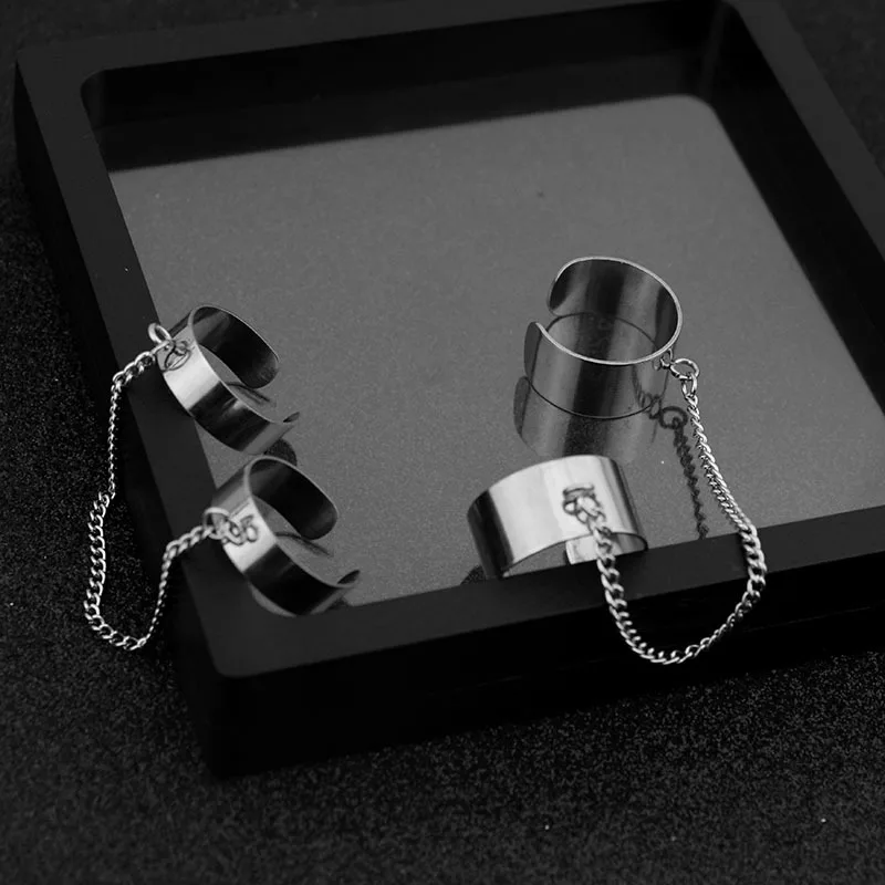 Регулируемые открытые кольца в стиле панк для женщин и мужчин ювелирное изделие