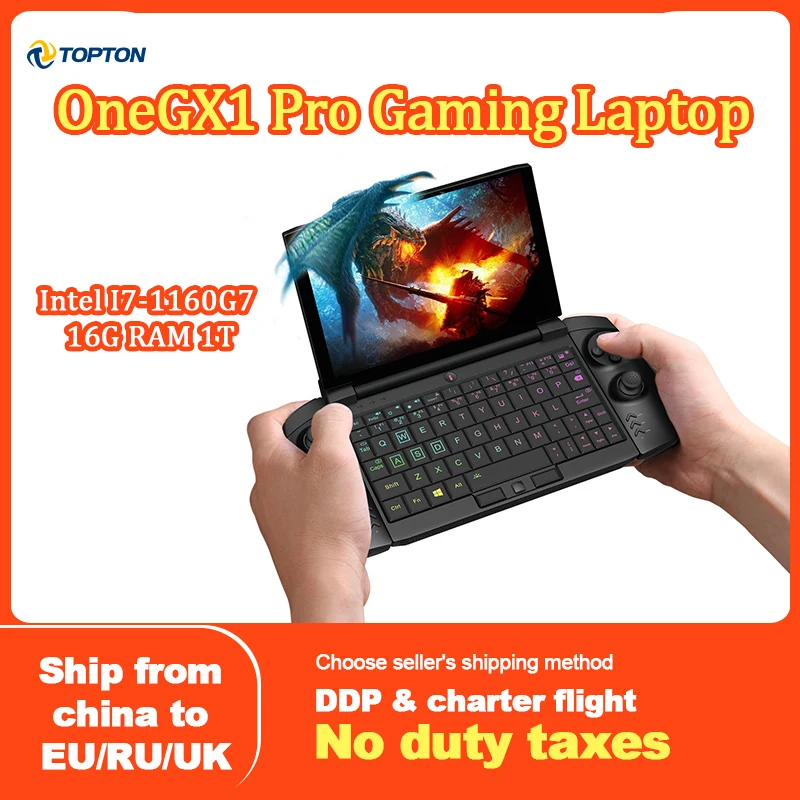 Один GX1 Pro мини игровой ноутбук 7 дюймов компьютер Tiger Lake Intel I7-1160G7 16 Гб ОЗУ 512 Гб/1T